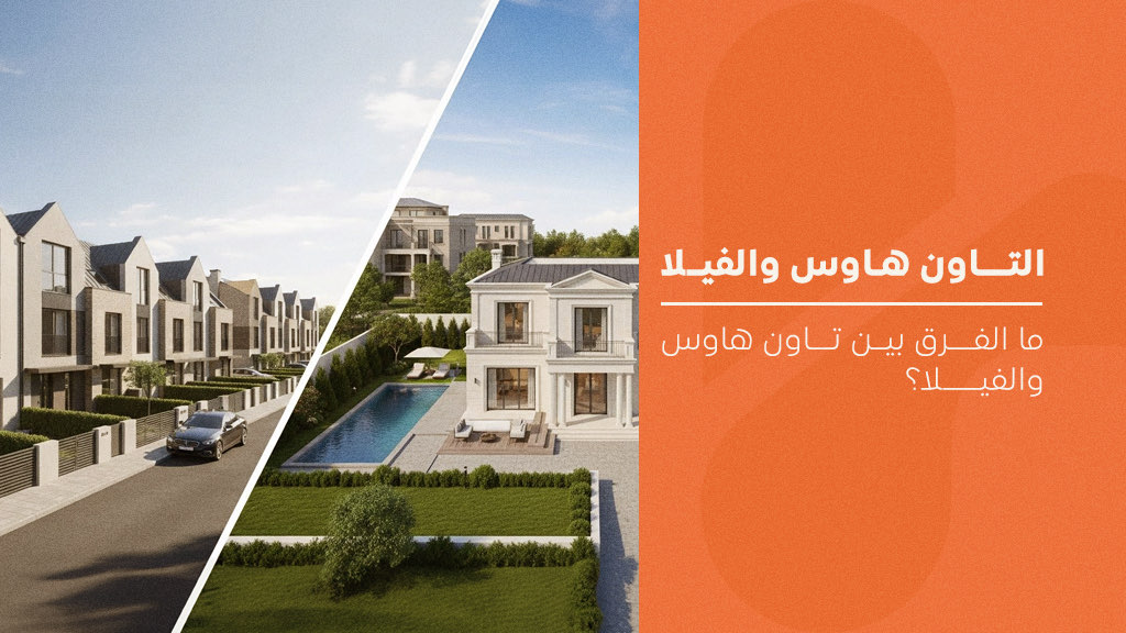 الفرق بين تاون هاوس والفيلا